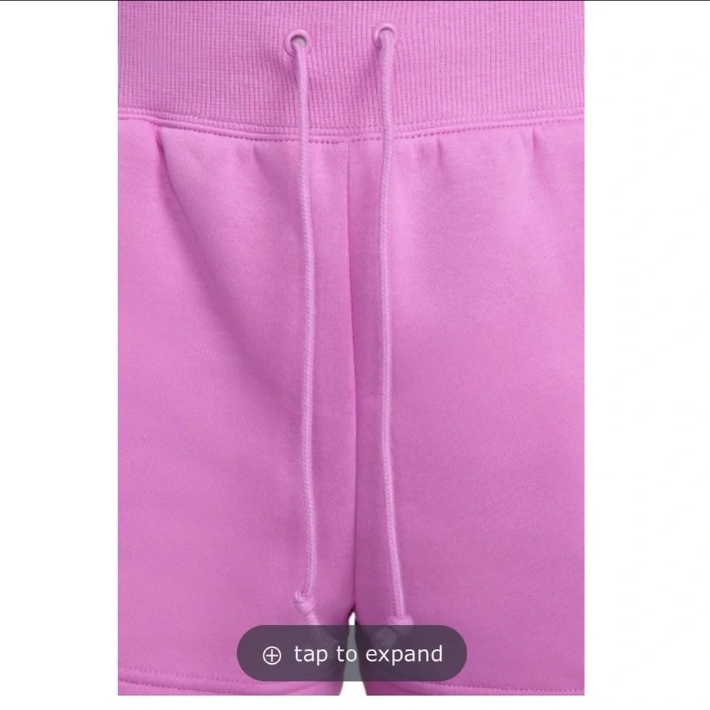 SPORTSWEARS PHOENINX FLEECE HIGH WAISTED LOOSE SHORTS.
